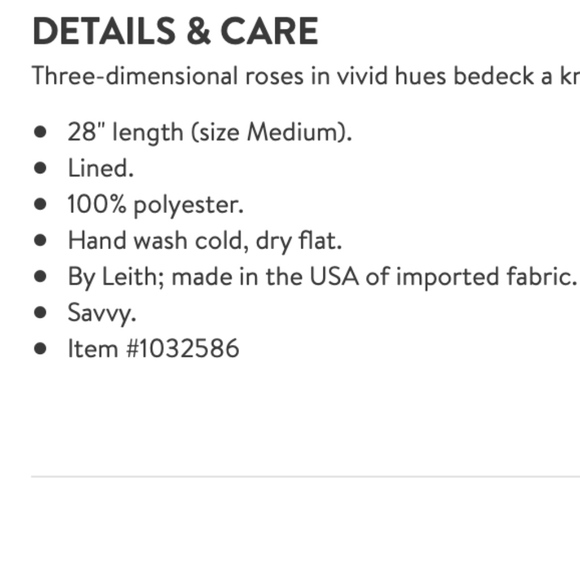 Leith Three-Dimensional Vivid Roses Midi Skirt - Picture 7 of 7